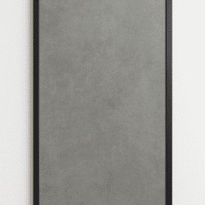 Dekorativ infravärmepanel Urban Stone, 60x120 cm, betonggrå yta med svart ram