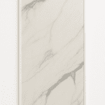 Dekorativ infravärmepanel Ivory Vein, 60x120 cm, vit marmor med vit ram