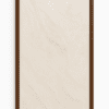 Tuscan Sand decorative infrared heating panel, 60x120cm, beige stone finish with walnut frame