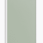 Dekorativ infravärmepanel Sage Harmony, 60x120 cm, salviagrön med vit ram
