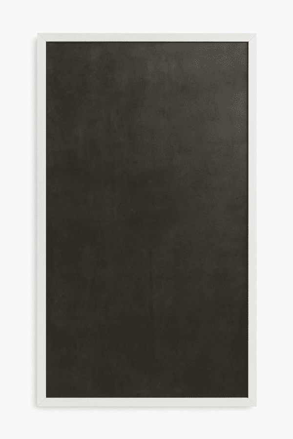 Dekorativ infravärmepanel Charcoal Core, 60x120 cm, antracit med vit ram