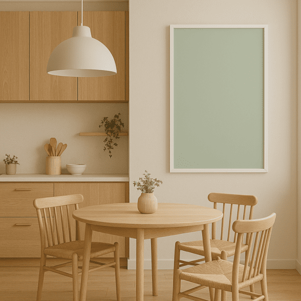 Sage Harmony – Dekorativ Infravärmepanel 60x120 cm (Salviagrön) - Bild 3