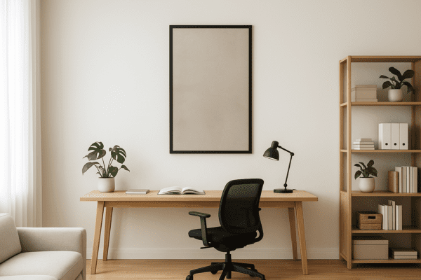 Graphite Line – Dekorativ Infravärmepanel 60x120 cm (Mellangrå) - Bild 3