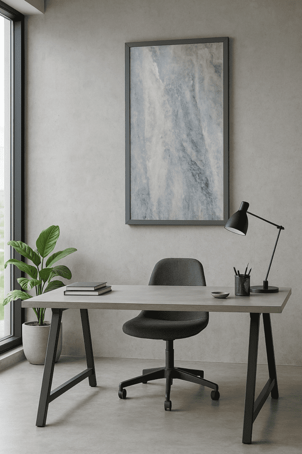 Marble Mist – Infrared Heating Panel 60x120cm (Grey Frame) - Image 5