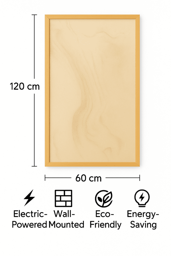 Desert Flow – Dekorativ Infravärmepanel 60x120 cm (Träram) - Bild 3
