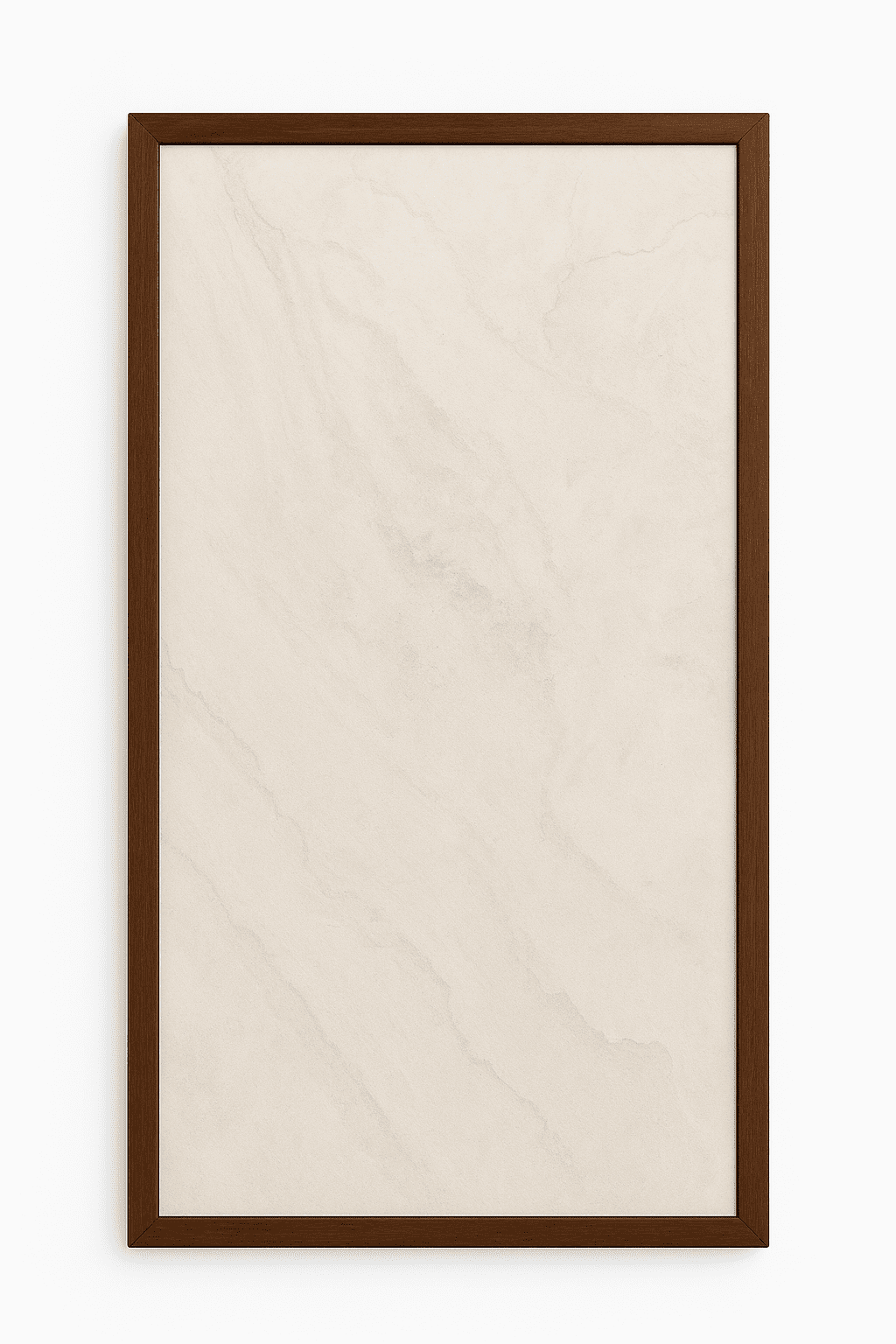 Tuscan Sand – Dekorativ Infravärmepanel 60x120 cm (Valnötsram)