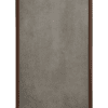 Dekorativ infravärmepanel Walnut Stone, 60x120 cm, betongyta med valnötsram