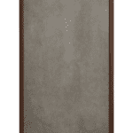 Dekorativ infravärmepanel Walnut Stone, 60x120 cm, betongyta med valnötsram