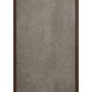 Dekorativ infravärmepanel Walnut Stone, 60x120 cm, betongyta med valnötsram