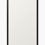 Dekorativ infravärmepanel Arctic White, 60x120 cm, matt vit yta med svart ram