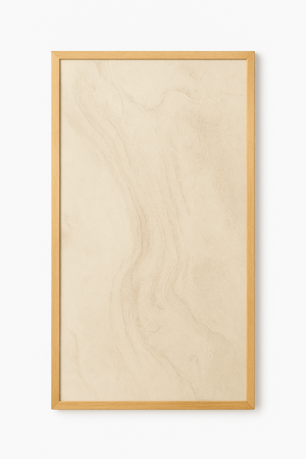 Desert Flow – Dekorativ Infravärmepanel 60x120 cm (Träram)