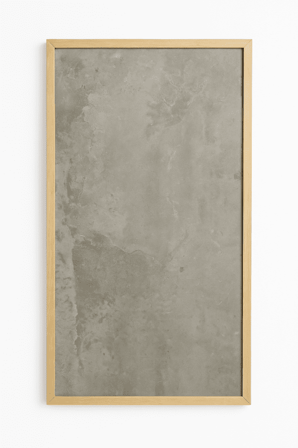 Dekorativ infravärmepanel Timber Stone, 60x120 cm, betongyta med ekram