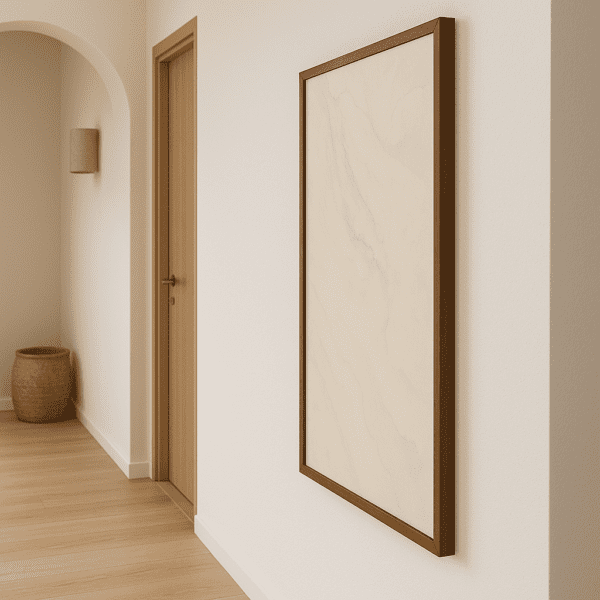 Tuscan Sand – Dekorativ Infravärmepanel 60x120 cm (Valnötsram) - Bild 5