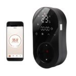 Smart WiFi-termostat plug-in med digital skärm och appstyrning