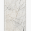 Carrara Mist decorative infrared heating panel, 60x120cm, marble-inspired surface with white frame.