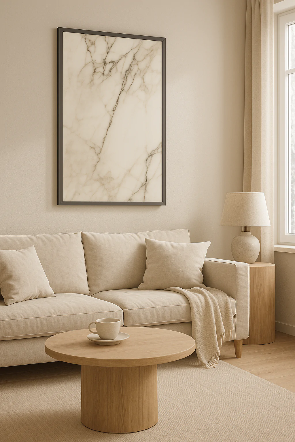 Marble Luxe – Dekorativ Infraröd Värmepanel - Bild 2